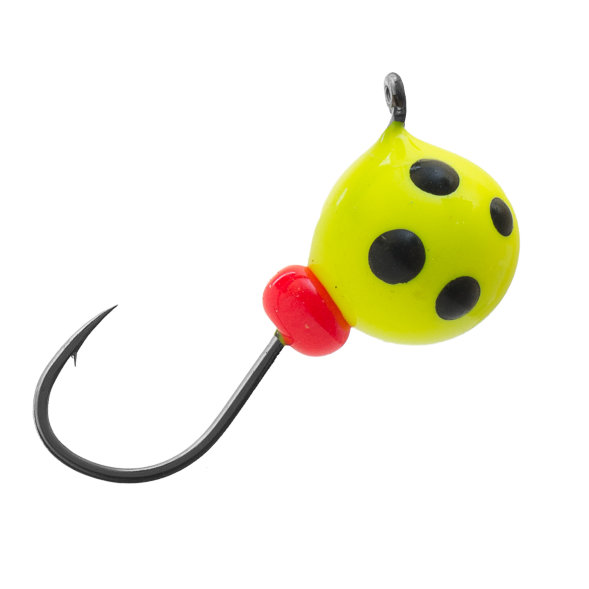 Мормышка вольфрамовая Lumicom Дробинка с ушком Ф5.5 обмазка точки Yt