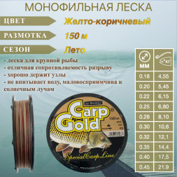 Леска Balsax Carp Gold 0.30 150м