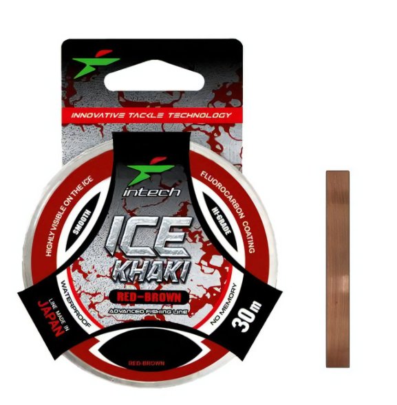 Леска Intech Ice Khaki кр.-коричн. 0.185 30м