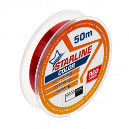 Леска IAM STARLINE 50m Красный d0.105