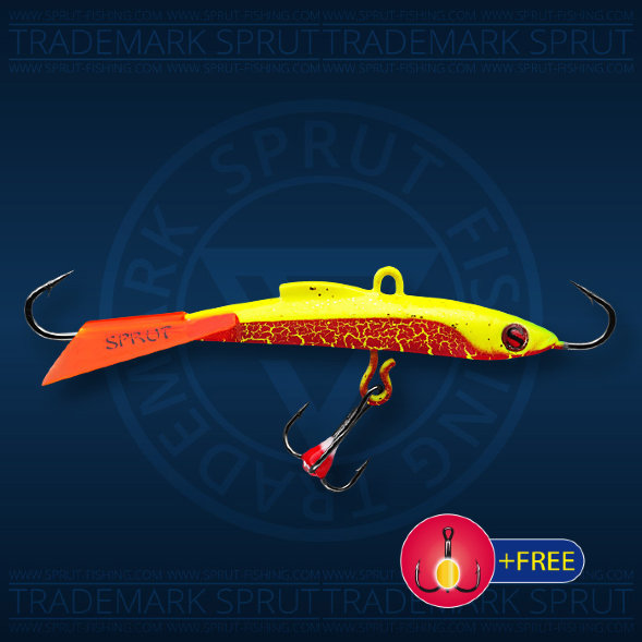 Балансир рыболовный для зимней рыбалки Sprut Usuri №7 17г 70мм RL+тр. с ф/к