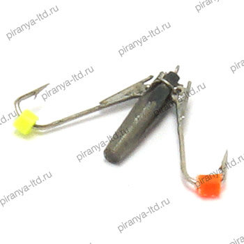 Мормышка вольфрамовая Ведьма 2.5 2крючка 702
