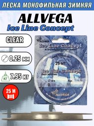 Леска ALLVEGA Ice Line Concept 0.25 25м